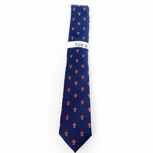 Bar III Blue Tie with Red Spade Accent